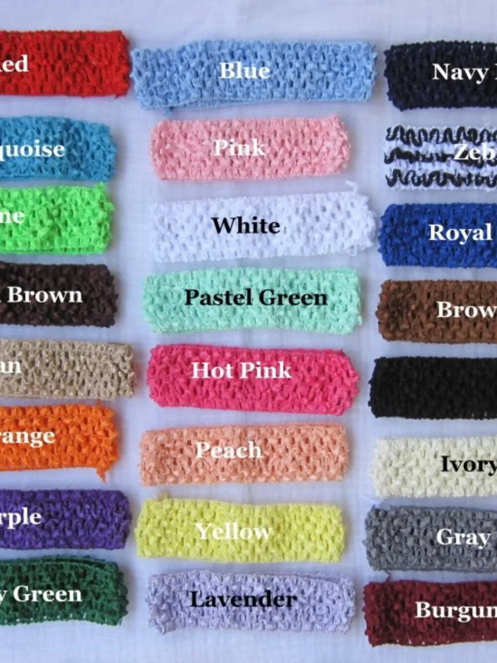 12 Pc -6 Silk Flower Clips + 6 Crochet Headbands HairBaby Girl Craft Accessories